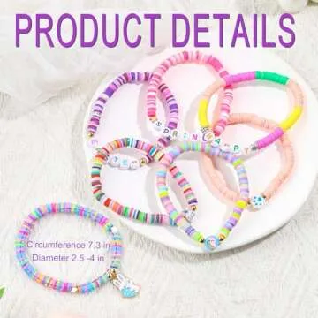 7Pcs Vibrant Easter Bunny Bracelets for All Ages