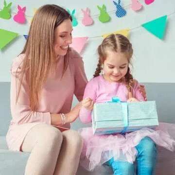 7Pcs Vibrant Easter Bunny Bracelets for All Ages