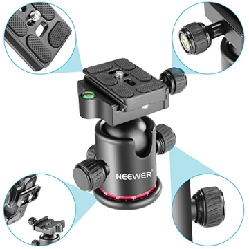 NEEWER Tripod Ball Head 360° with Quick Release Plate