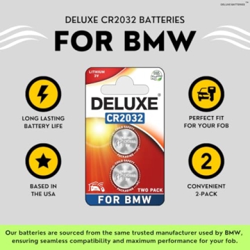 BMW Key Fob Replacement Batteries Pack of 2