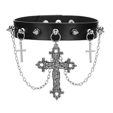 IDesign Gothic Punk Choker Set for Women Men Fashion