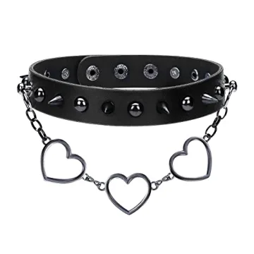 IDesign Gothic Punk Choker Set for Women Men Fashion