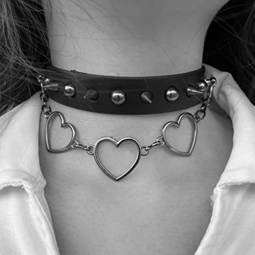 IDesign Gothic Punk Choker Set for Women Men Fashion
