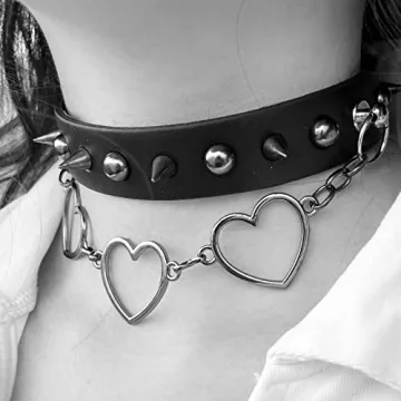 IDesign Gothic Punk Choker Set for Women Men Fashion