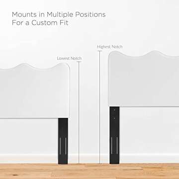 Modway Athena Performance Velvet Twin Headboard in White