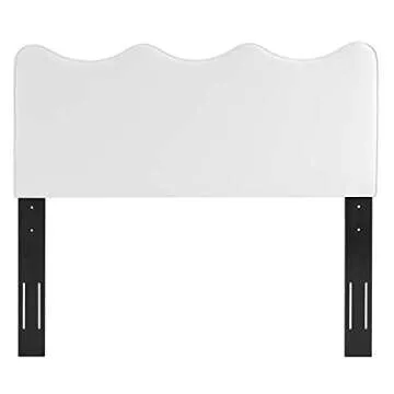 Modway Athena Velvet Twin Headboard in White for Glam Style