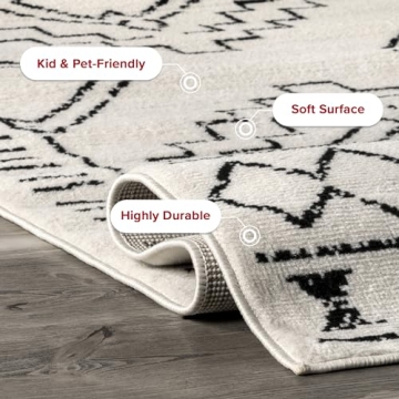 nuLOOM 7x9 Indoor Area Rug Stain Resistant Kid Pet Friendly