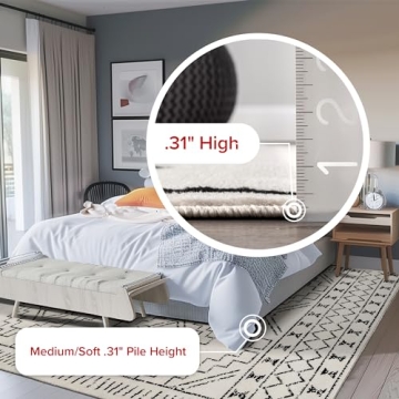 nuLOOM 7x9 Indoor Area Rug Stain Resistant Kid Pet Friendly