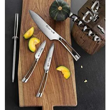 Cangshan N1 Series 1022636 German Steel Forged 17-Piece Knife Block Set, Walnut