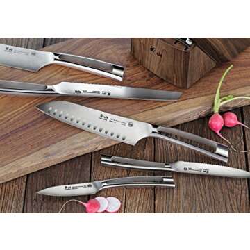 Cangshan N1 Series 1022636 German Steel Forged 17-Piece Knife Block Set, Walnut