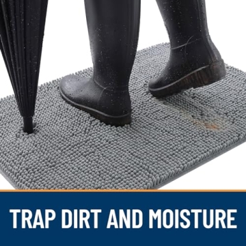 OLANLY Dog Door Mat – Absorbent, Non-Slip, Machine Washable