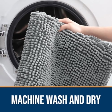 OLANLY Dog Door Mat – Absorbent, Non-Slip, Machine Washable