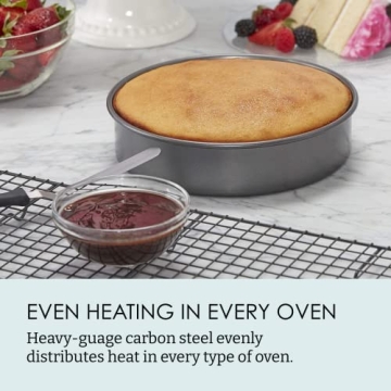 Chicago Metallic Non-Stick Round Cake Pan Set - Durable Bakeware