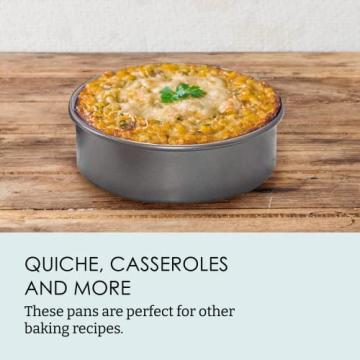 Chicago Metallic Non-Stick Round Cake Pan Set - Durable Bakeware