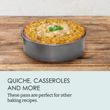 Chicago Metallic Non-Stick Round Cake Pan Set - Durable Bakeware