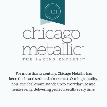 Chicago Metallic Non-Stick Round Cake Pan Set - Durable Bakeware