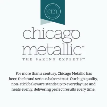 Chicago Metallic Non-Stick Round Cake Pan Set - Durable Bakeware