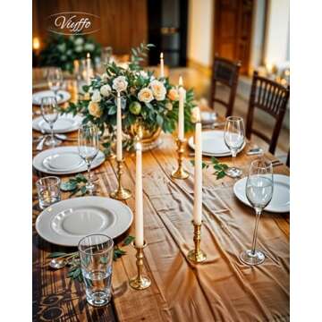 Ivory Taper Candles Set of 12 for Elegant Occasions