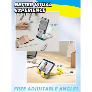 Versatile CALDEVER Phone Holder for All Ages - 2 Pack