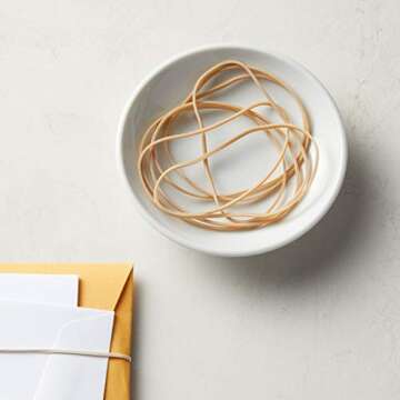 Amazon Basics Rubber Bands, Size 19 (3-1/2 x 1/16 Inch), 1250 Bands/1 lb. Pack, 3-Pack, Tan