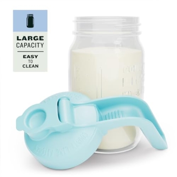 1 Quart Mason Jar Pitcher with Lid - Heavy Duty Design