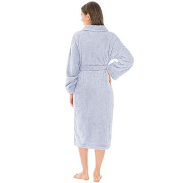 PAVILIA Premium Women's Plush Soft Robe Fluffy Warm Fleece
