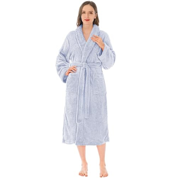 PAVILIA Premium Women's Plush Soft Robe Fluffy Warm Fleece