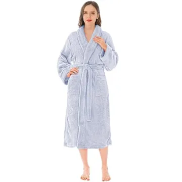 PAVILIA Premium Women's Plush Soft Robe Fluffy Warm Fleece