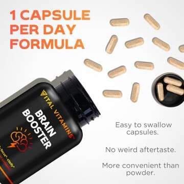 Vital Vitamins Brain Supplements for Focus and Clarity
