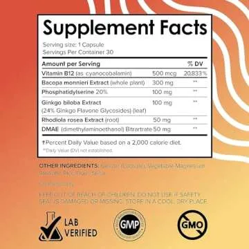 Vital Vitamins Brain Supplements for Focus and Clarity