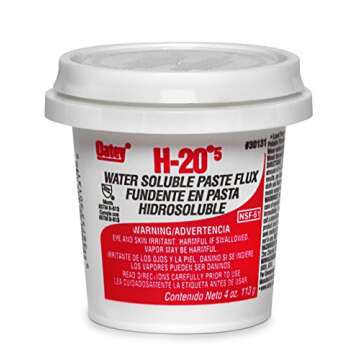 Oatey 30131 H-205 Water Soluble Flux - 4 Oz Paste for Safe Plumbing Solutions