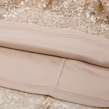 Kate Kasin Rose Gold Sequined Bridesmaid Dress for Girls