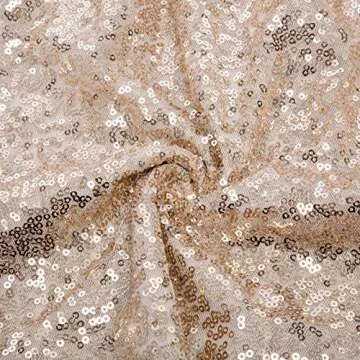 Kate Kasin Rose Gold Sequined Bridesmaid Dress for Girls