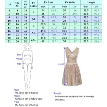 Kate Kasin Sequined Flared Bridesmaid Gown Homecoming Party Dress Sleeveless US6 KK1089 Rose Gold