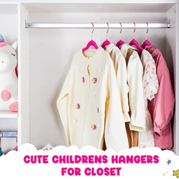 HOUSE DAY Velvet Kids Hangers 60 Pack Ultra Thin Non Slip