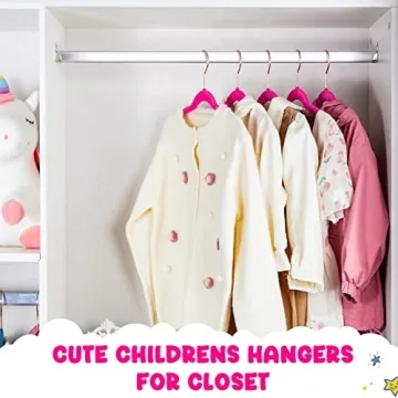 HOUSE DAY Velvet Kids Hangers 60 Pack Ultra Thin Non Slip