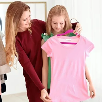 HOUSE DAY Velvet Kids Hangers 60 Pack Ultra Thin Non Slip