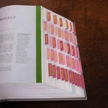 Laminated Bible Tabs, Reposition Large Print Stickers for Easy Bible Reading