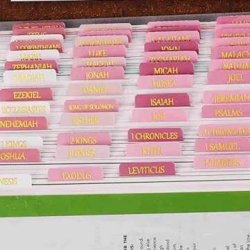 Laminated Bible Tabs - Easy to Apply & Read Tabs
