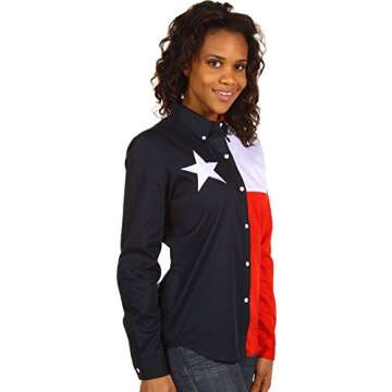 Roper Texas Pieced Flag Shirt - Bold Cotton Design for Every Texan
