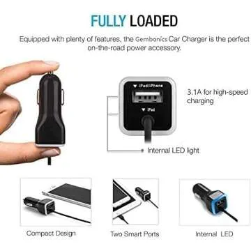 iPhone Car Charger, [Apple MFI Certified] Car Charger for iPhone 15, 14, 13, 12, 11, X, XR, XS, Pro,...