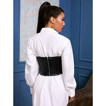 Romwe Women's Sleek Bustier Corset Top for Parties