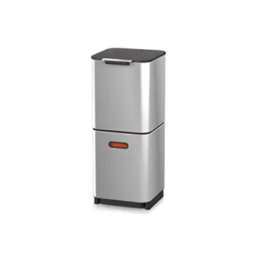 Joseph Joseph Totem Compact 40L Stylish Trash Can with Dual Bins