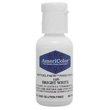 Food Coloring AmeriColor - Bright White Soft Gel Paste, .75 Ounce