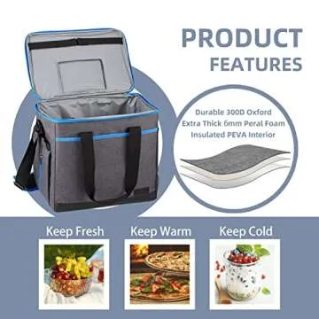 Vuudh Collapsible Cooler Bag for Beach and Travel