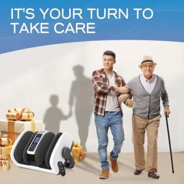 TISSCARE Foot Massager with Heat: FSA HSA Eligible Shiatsu Foot Massager for Plantar Fasciitis, Neur...