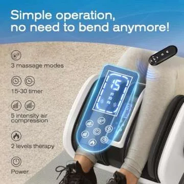 TISSCARE Foot Massager with Heat: FSA HSA Eligible Shiatsu Foot Massager for Plantar Fasciitis, Neuropathy, Circulation and Pain Relief for Foot Calf Valentines Day Gifts for Him Her