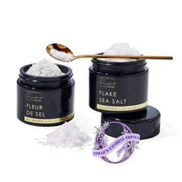 Luxury Flake Sea Salt and Fleur De Sel Gift Set, Gourmet Food Gift Box, Corporate Gifts, Christmas I...
