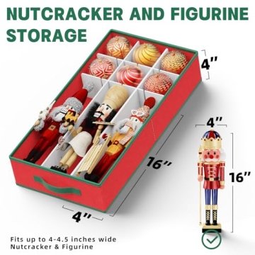 Coonoor Christmas Ornaments Storage Box Organizer Solution