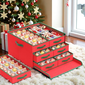 Coonoor Christmas Ornaments Storage Box Organizer Solution